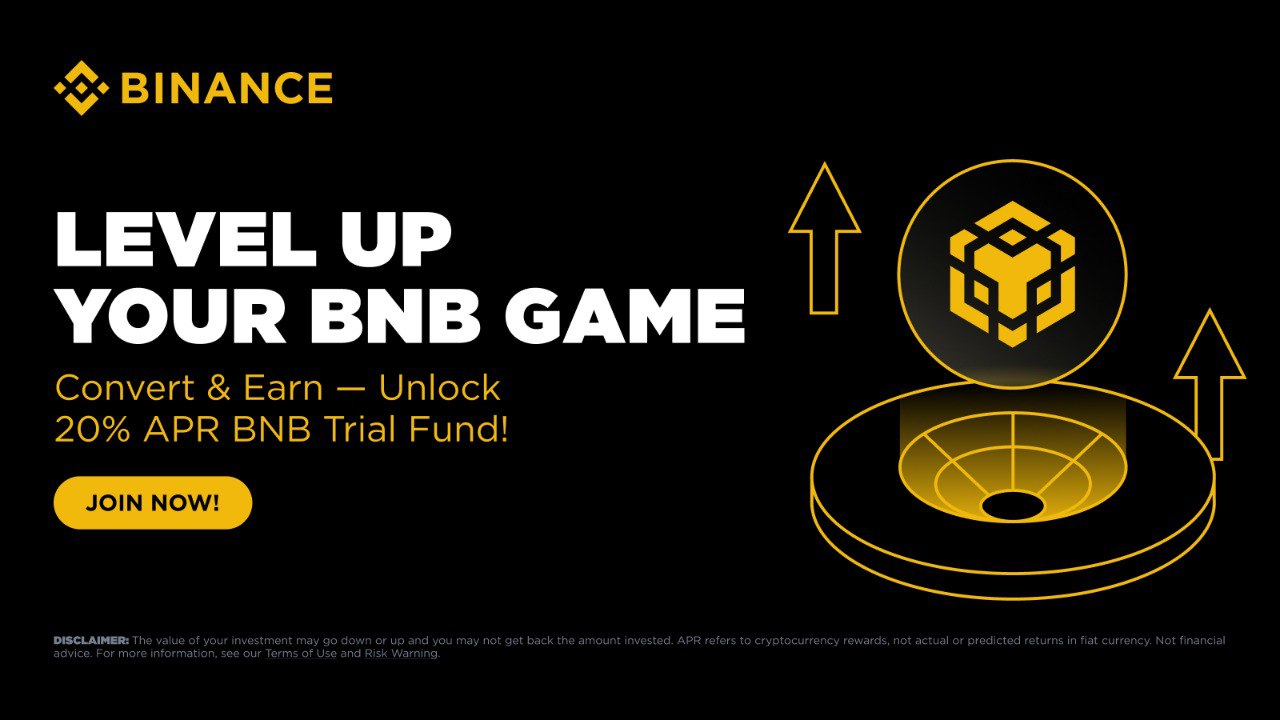 Binance Launches Promotion Offering 20% APR BNB Trial Fund Voucher to New Simple Earn Users