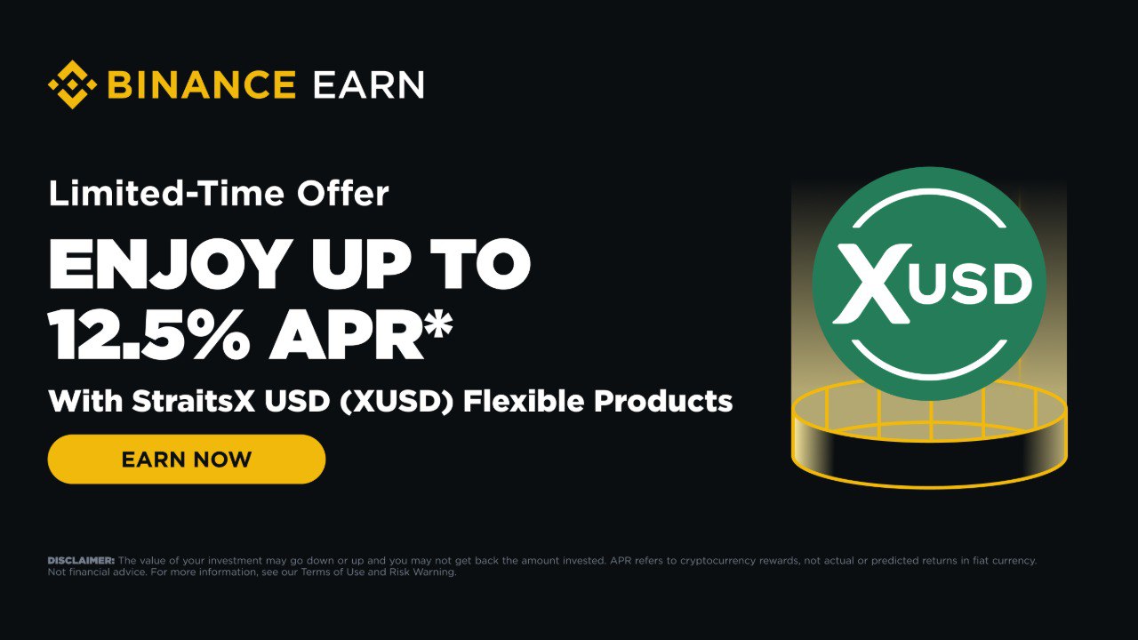 Binance Introduces XUSD Flexible Promotion Offering Up to 12.5% APR